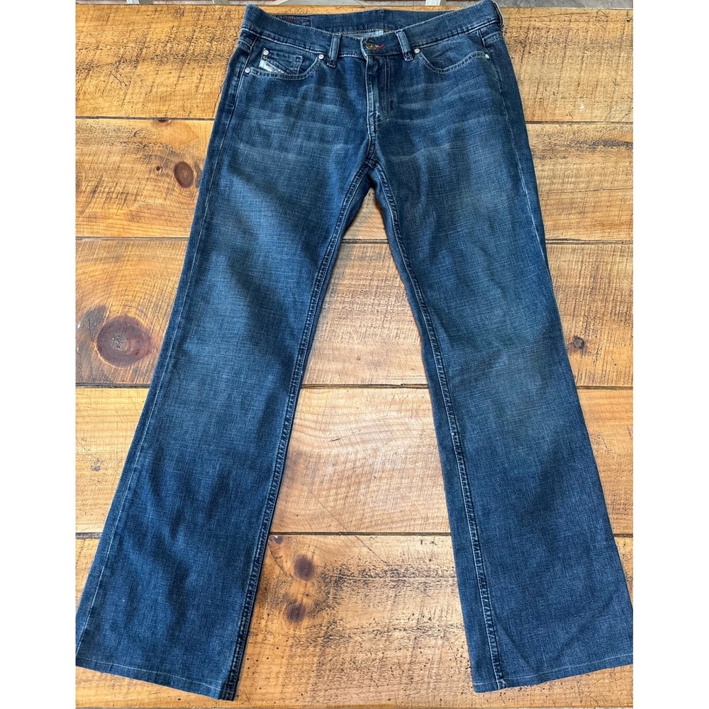 Y2K Vintage Diesel Womens Riden Boot Cut Mid Rise Denim Blue Jeans Size 30x32